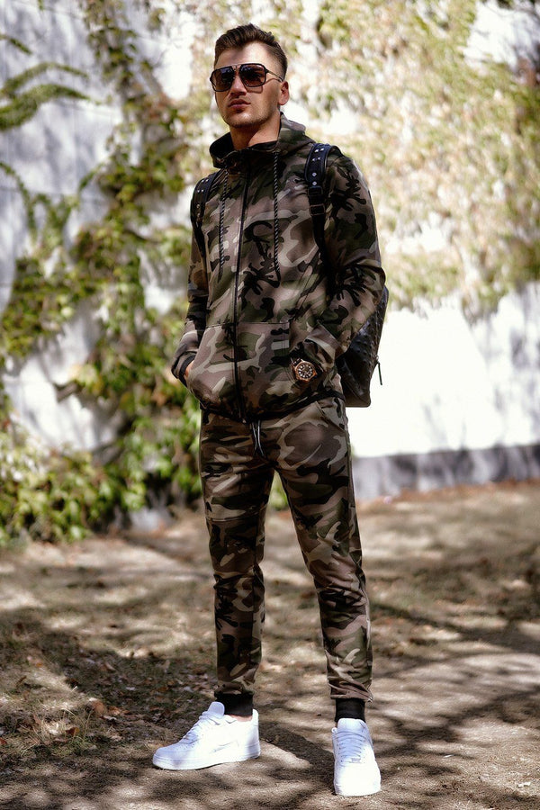 Trainingsanzug Camouflage Khaki 7039