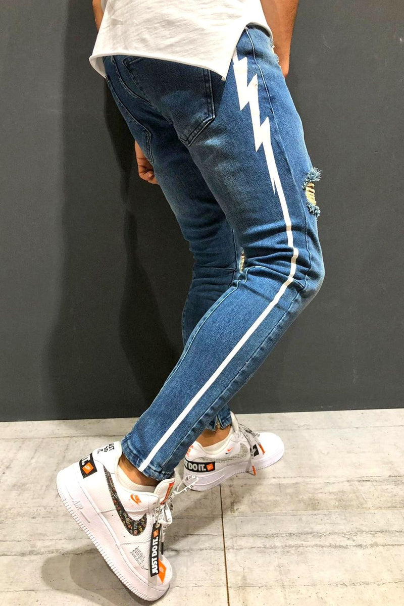 Jeans Skinny Fit Blau 4154