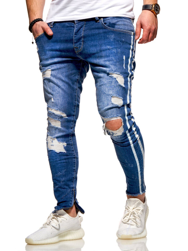 Jeans STRIPE Skinny Fit Blau 4169